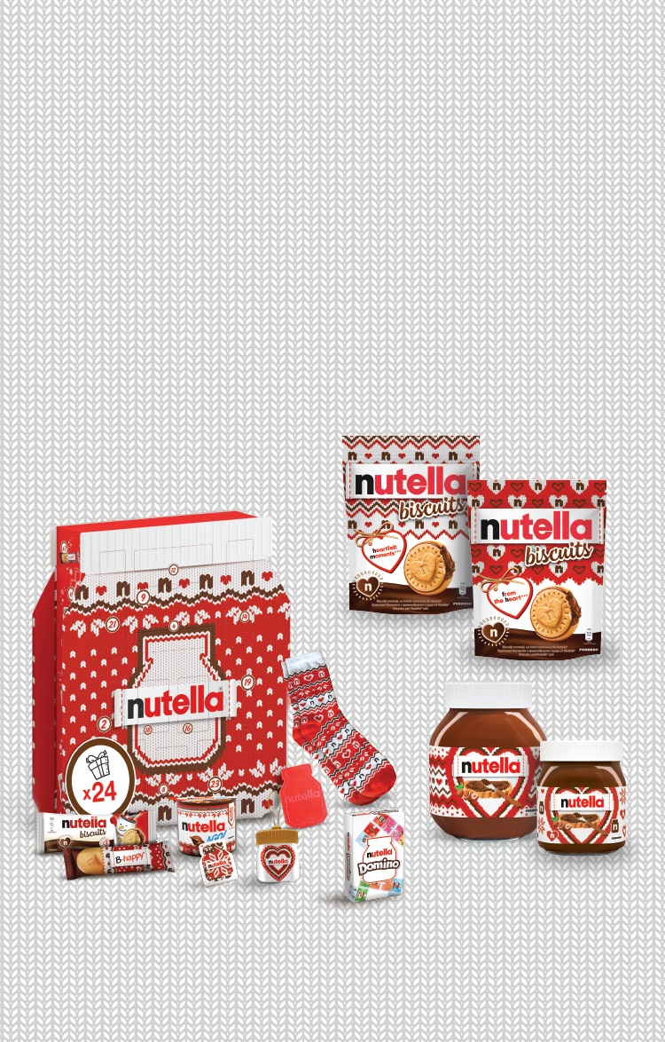 Nutella® produsele de Crăciun sunt așezate în cerc